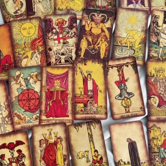 Büyük 78 Antik Tarot Kartı ve Başlangıç Tarot Kitabı