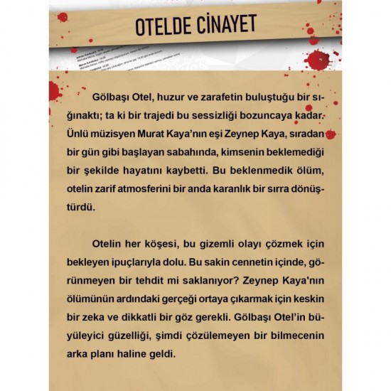 Dedektif Cinayet Çözme Oyunu - Otelde Cinayet