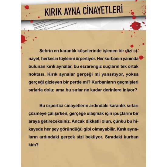 Dedektif Cinayet Çözme Oyunu - Kırık Ayna Cinayetleri