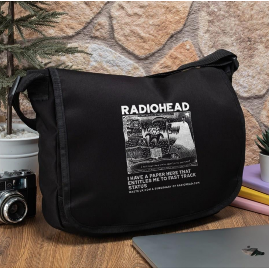 Radiohead Baskılı Unisex Postacı Çantası