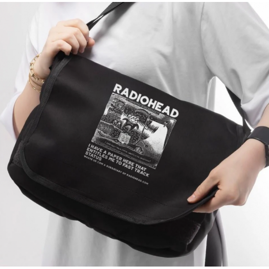 Radiohead Baskılı Unisex Postacı Çantası