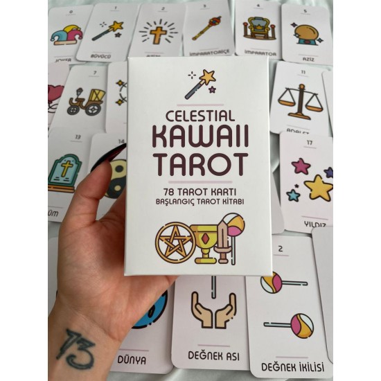 Kawaii Tarot Kartları ve Başlangıç Tarot Kitabı